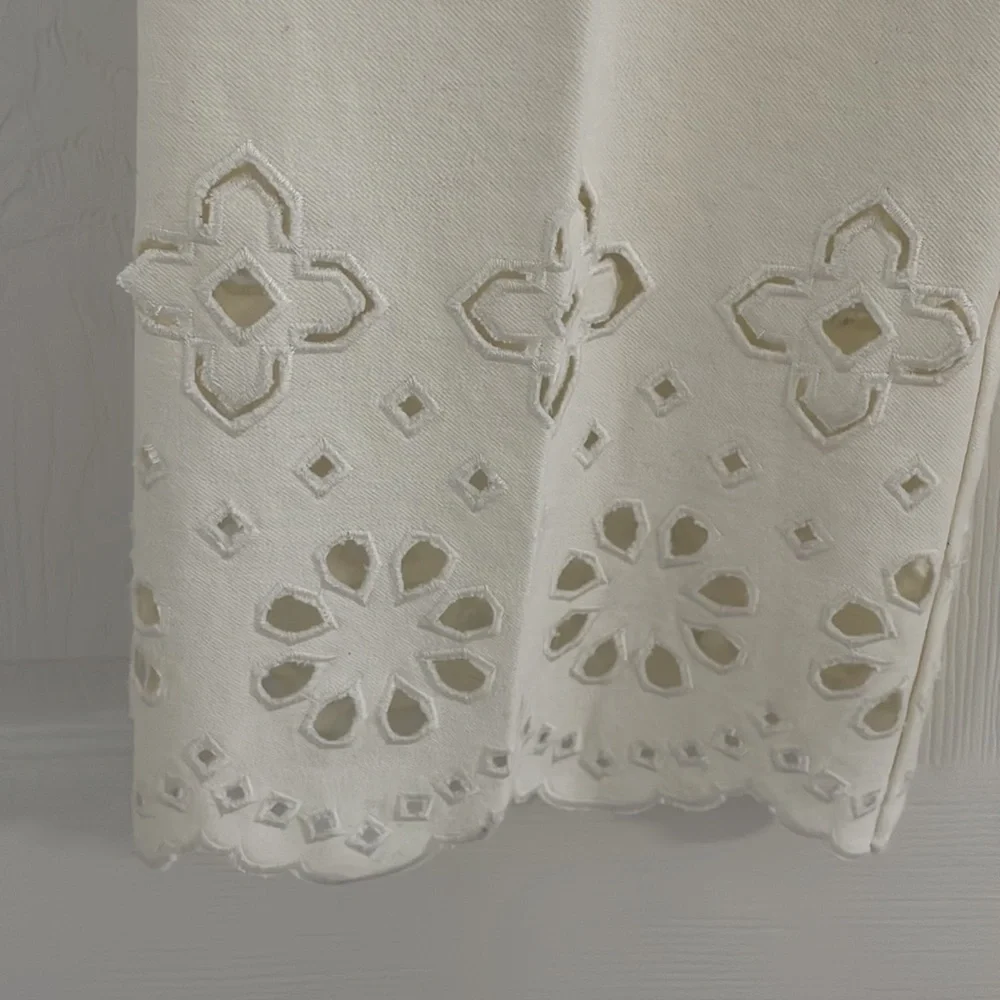 Classic off-white Derek Lam 10 Crosby pants. Worn once - Picture 2 of 4